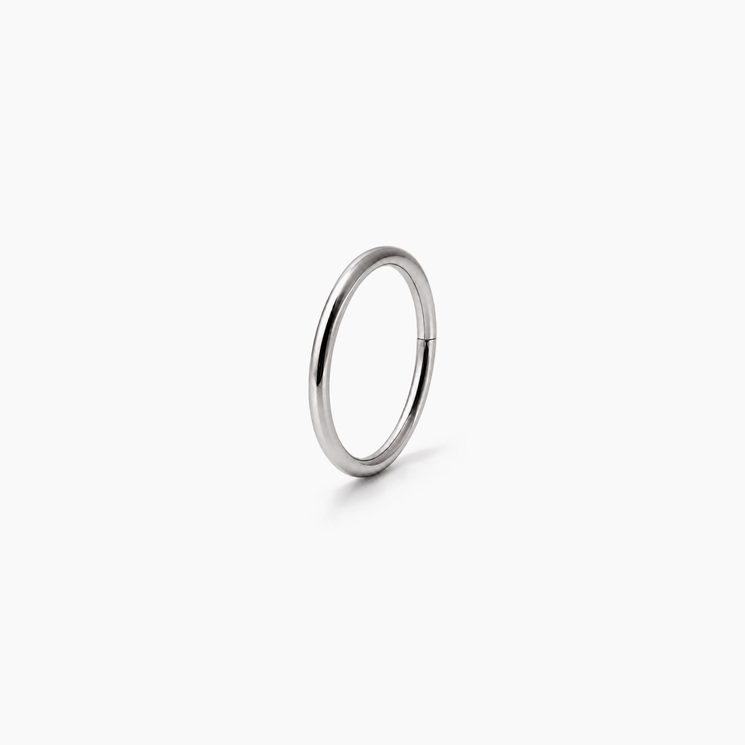 Implant-Grade Titanium Huggie Hoop Earrings with Minimal Seamless Design